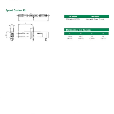 R501AS428500001 NUMATICS/AVENTICS SANDWICH SPEED CONTROL<BR>501 SERIES (PTY)